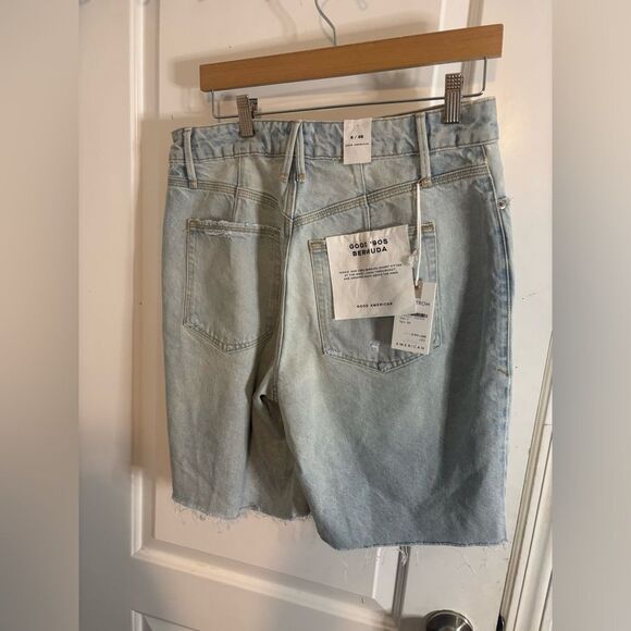 Good American Good 90’s Bermuda shorts size 28 NWT - Picture 4 of 6